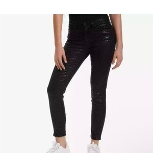 Levi’s 721 High Rise Foil Leopard Skinny Jeans